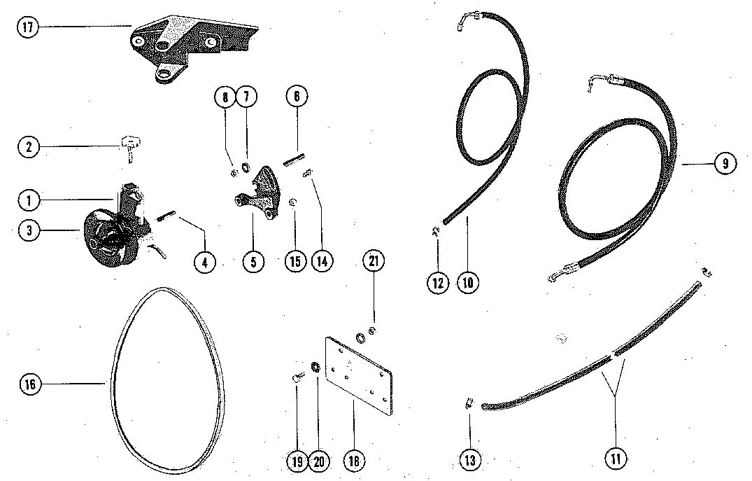 MERCRUISER 485 ENGINE POWER STEERING ASSEMBLY