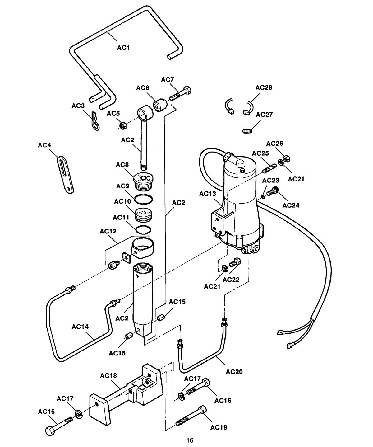 FORCE FORCE PARTS CATALOG = POWER TRIM & POWER TILT POWER TILT 5H271 (ELECTRICAL COMPONENTS-SEE PG. 18)
