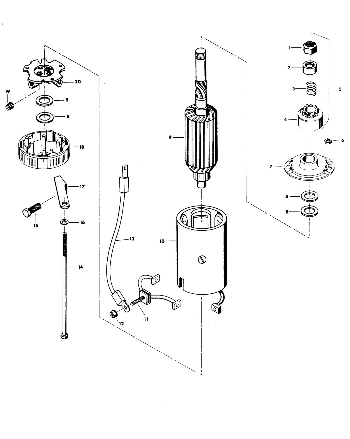 CHRYSLER 140 H.P. STARTER