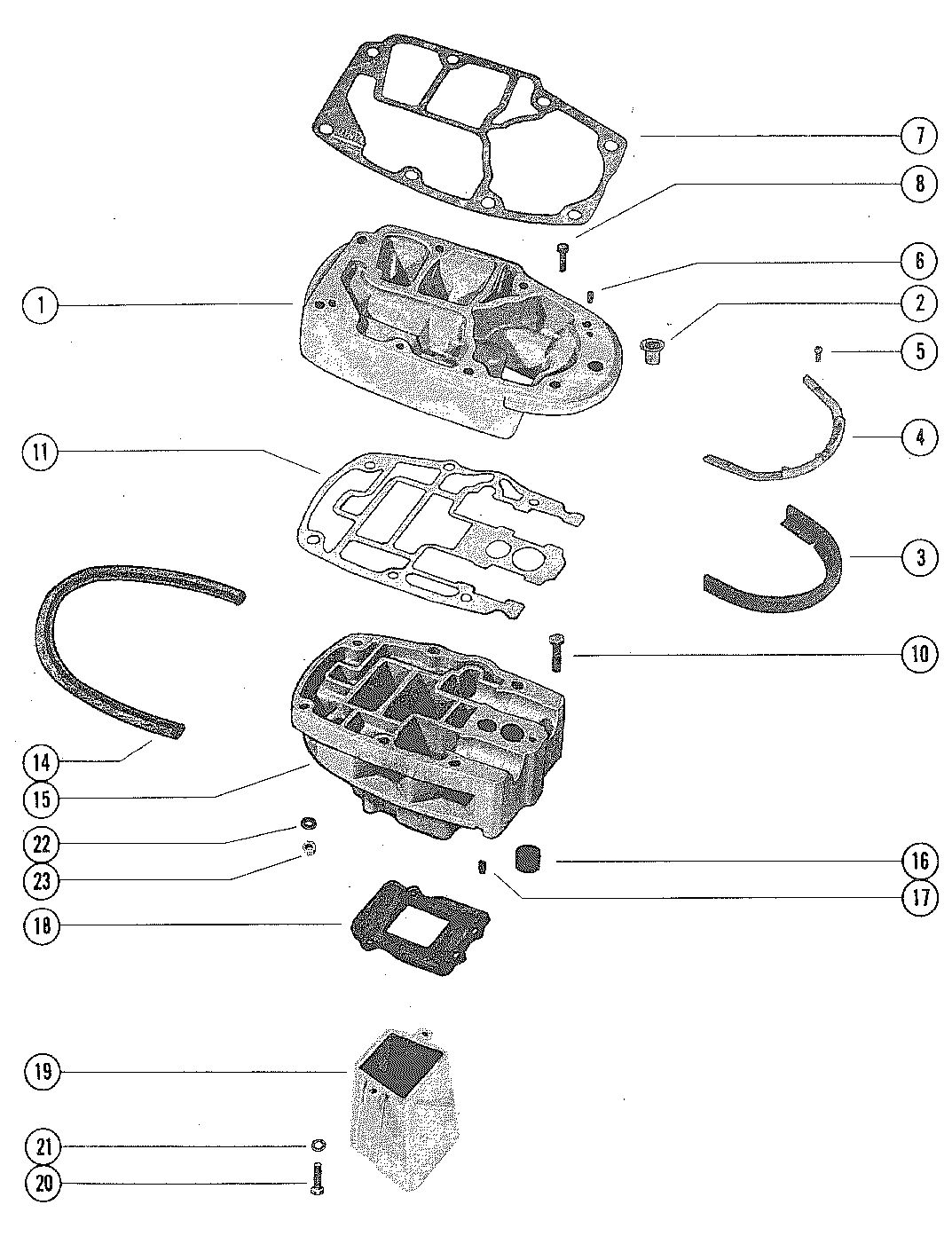MARINER 140 HORSEPOWER EXHAUST EXTENSION PLATE