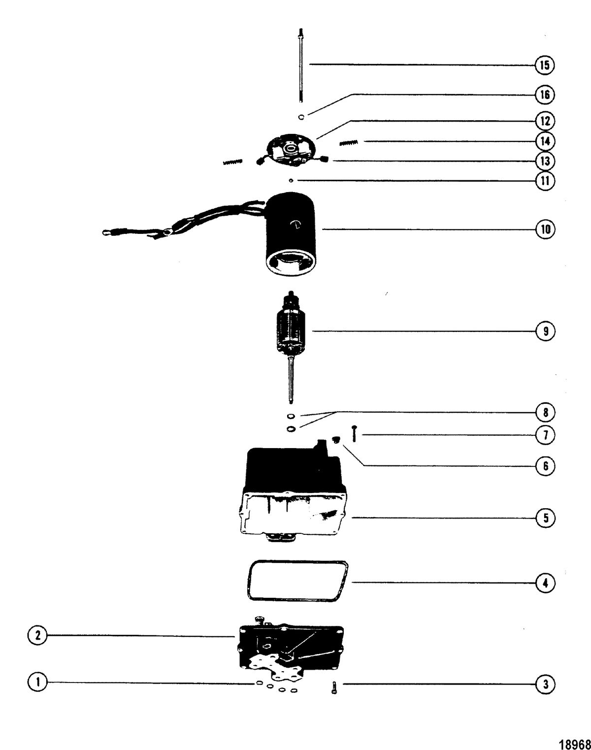 MERCURY/MARINER 150 H.P. XR-2 MARATHON MAGNUM (V-6) (1978-1985 COMBINED BOOK) Hydraulic Pump(S/N-5432021 and Below)