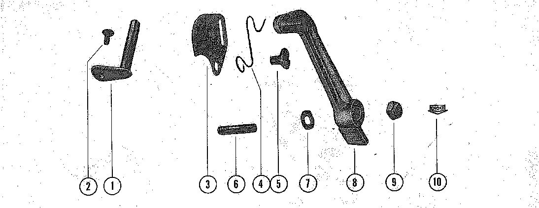 MERCURY MERC 100/150/200/250 CARBURETOR LINKAGE