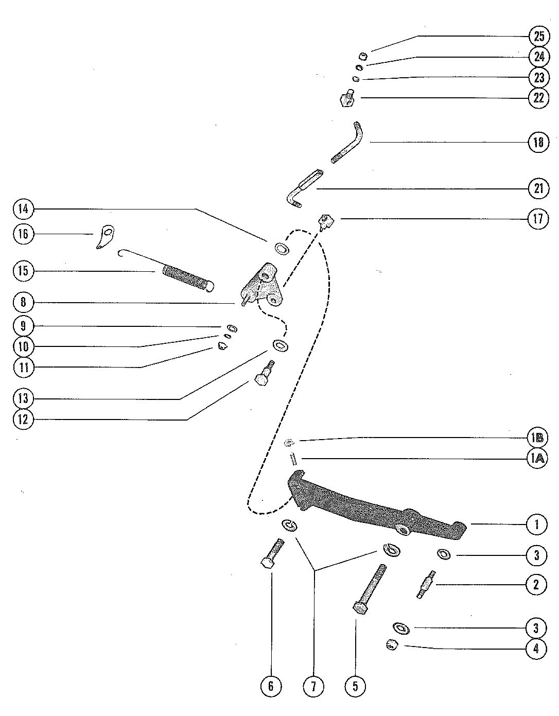 MERCRUISER 140 ENGINE THROTTLE LINKAGE
