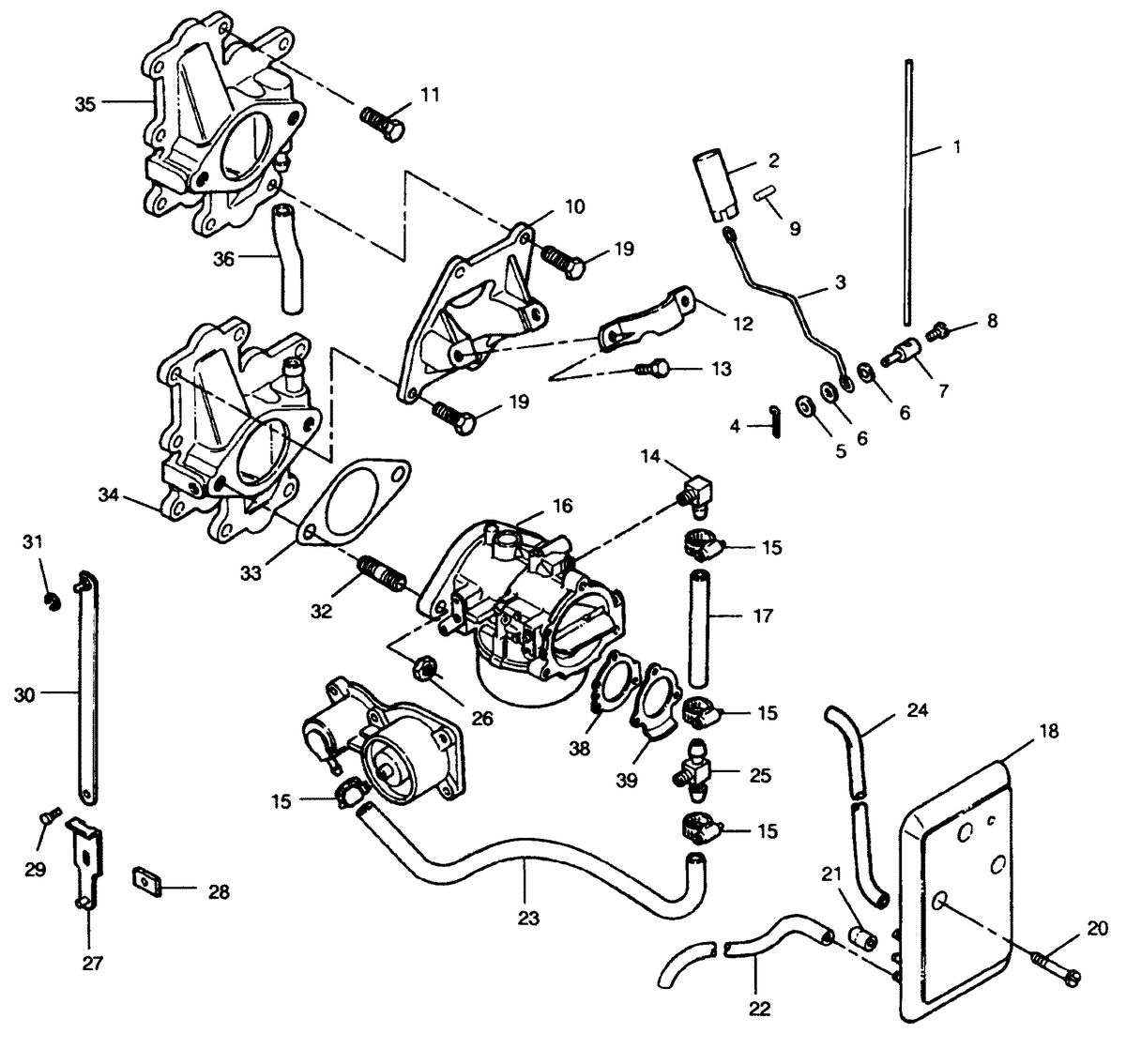 FORCE FORCE 1991 120 H.P "D" MODEL L-DRIVE INTAKE COVER