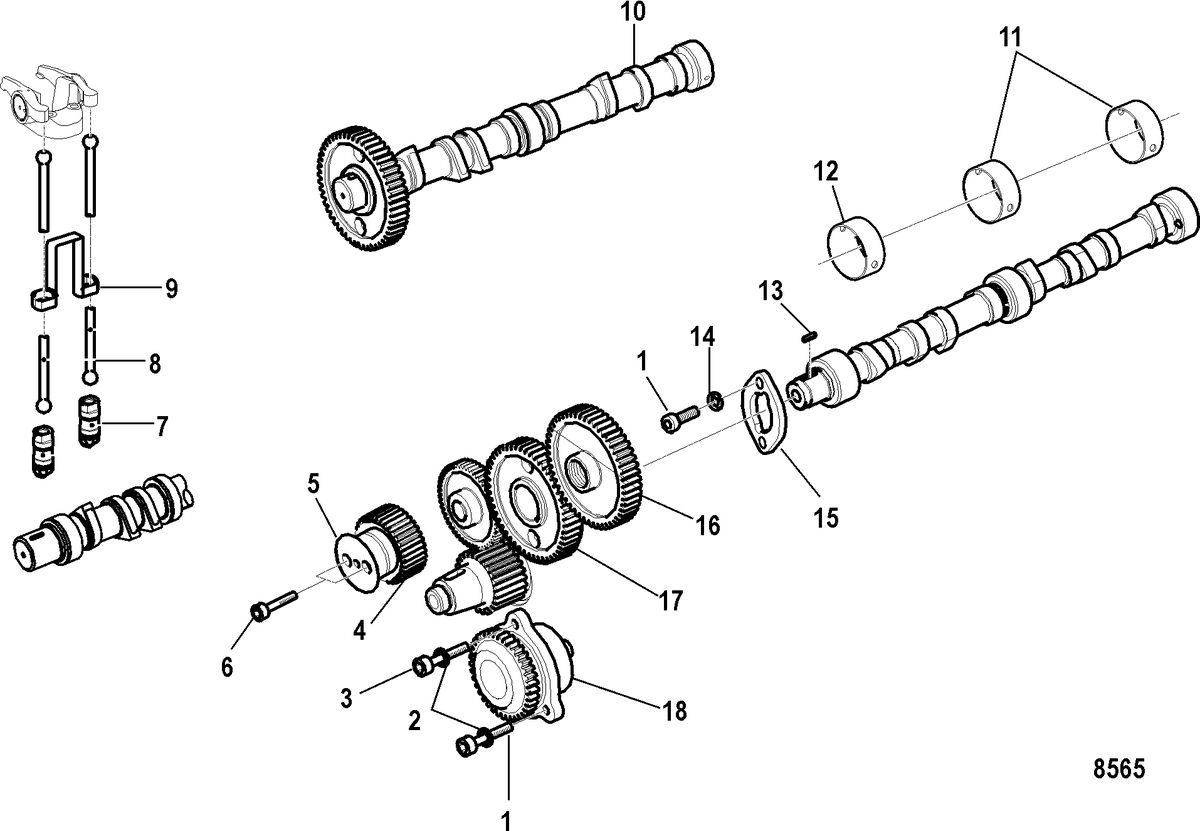 MERCRUISER CUMMINS/MERCRUISER DIESEL 2.8L-200/170 Camshaft