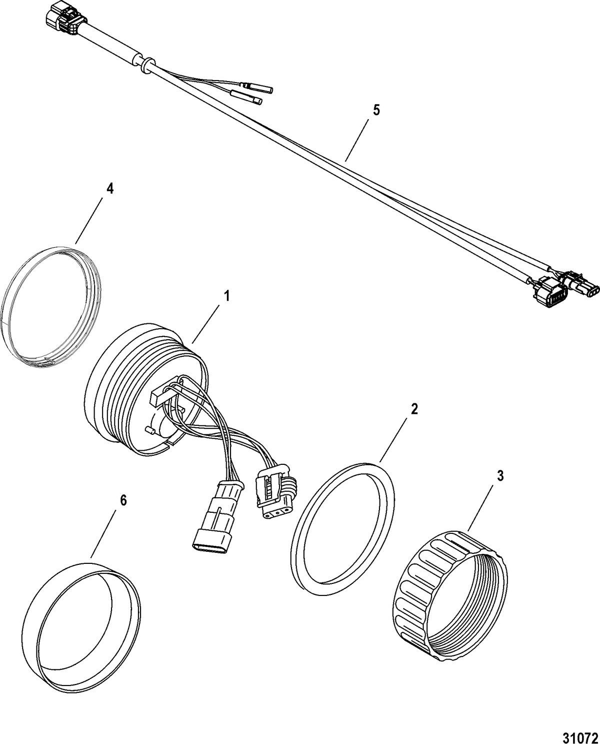 ACCESSORIES INSTRUMENTATION-GAUGES AND COMPONENTS Gauge and Mounting Hardware, SC 100 System Link (110 mm)