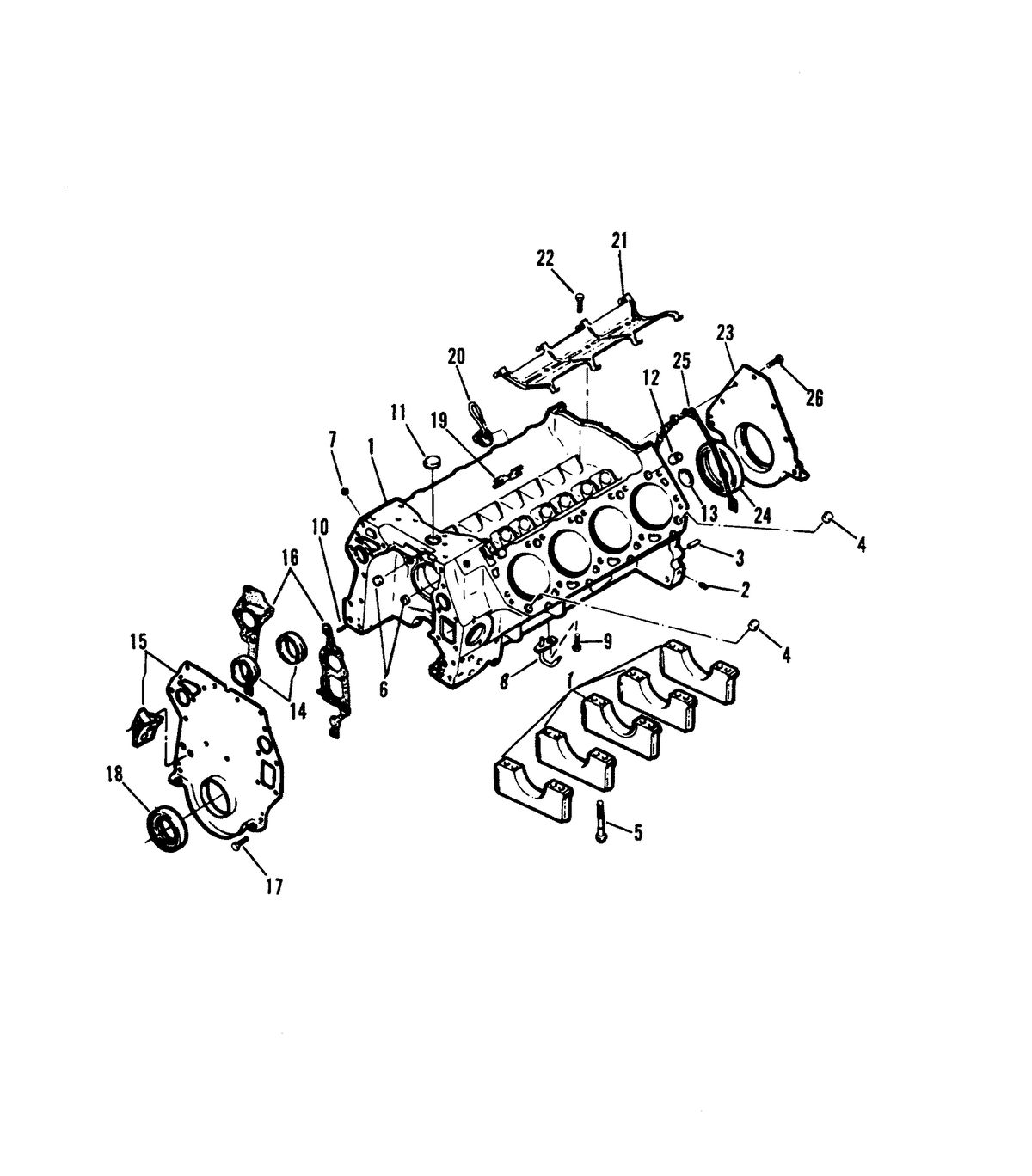 MERCRUISER D7.3L/270 DIESEL ENGINE (STERN DRIVE/INBOARD) CYLINDER BLOCK