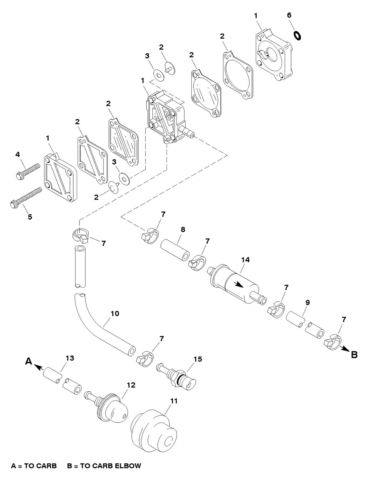 FORCE FORCE 25HP FUEL SYSTEM