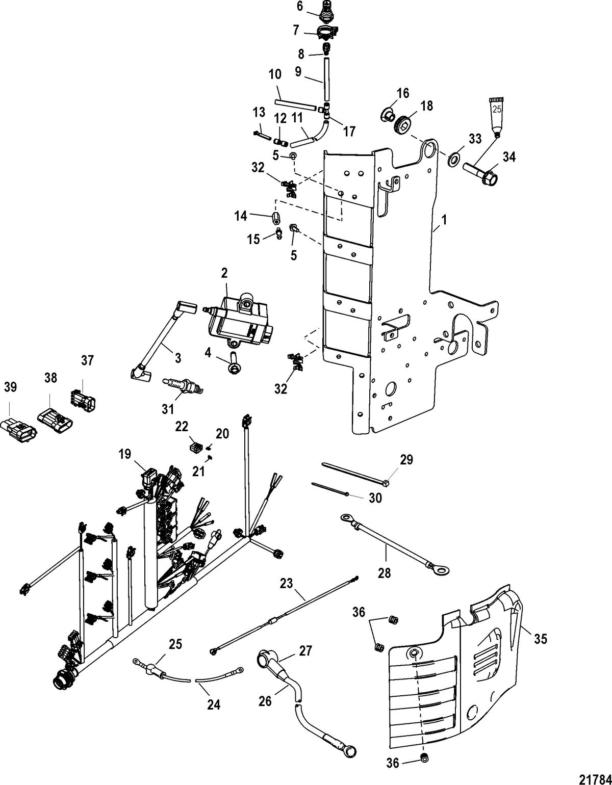 MERCURY/MARINER 75/90/115/125 DFI 1.5L (3 CYLINDER) Electrical Components