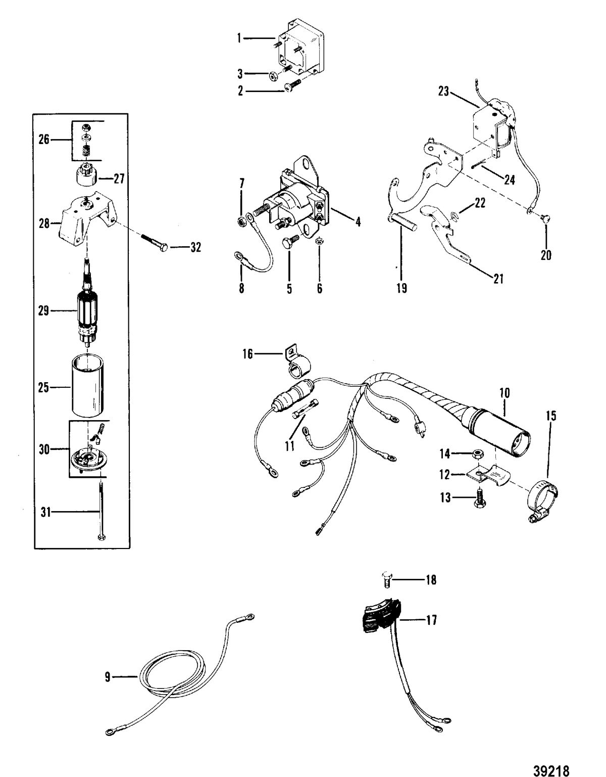 MERCURY MERC 18 ELECTRIC COMPONENTS(ELECTRIC)
