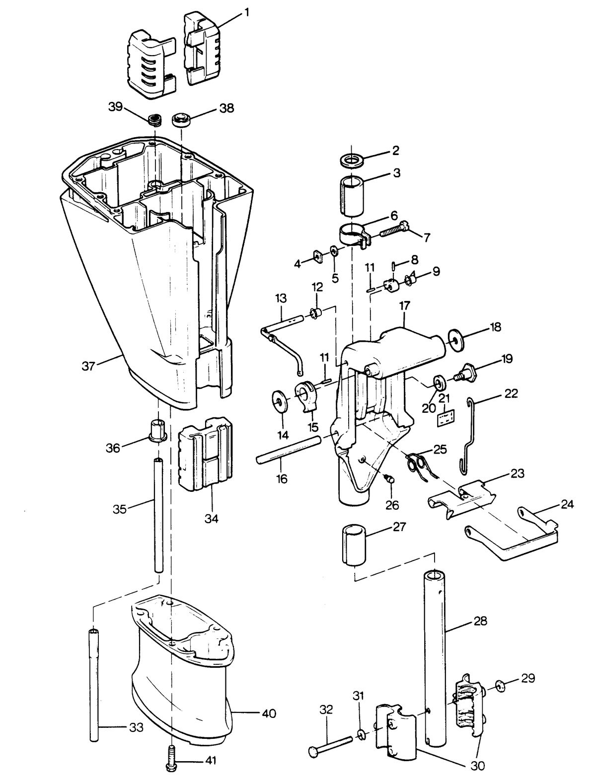 SEARS SEARS 7.5 H.P. MOTOR LEG AND SWIVEL BRACKET