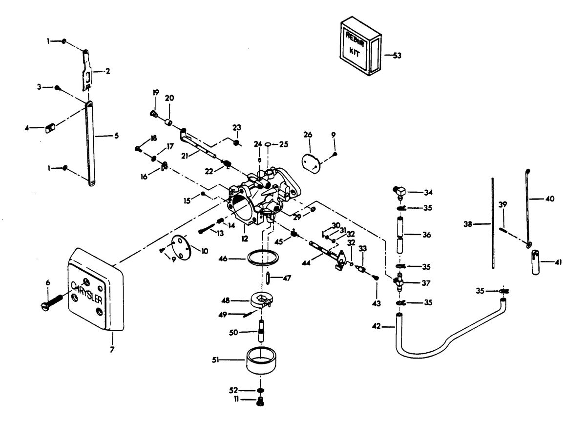 CHRYSLER 140 H.P. CARBURETOR