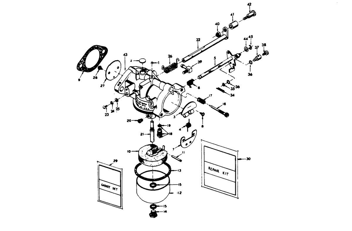 CHRYSLER 25 H.P. CARBURETOR
