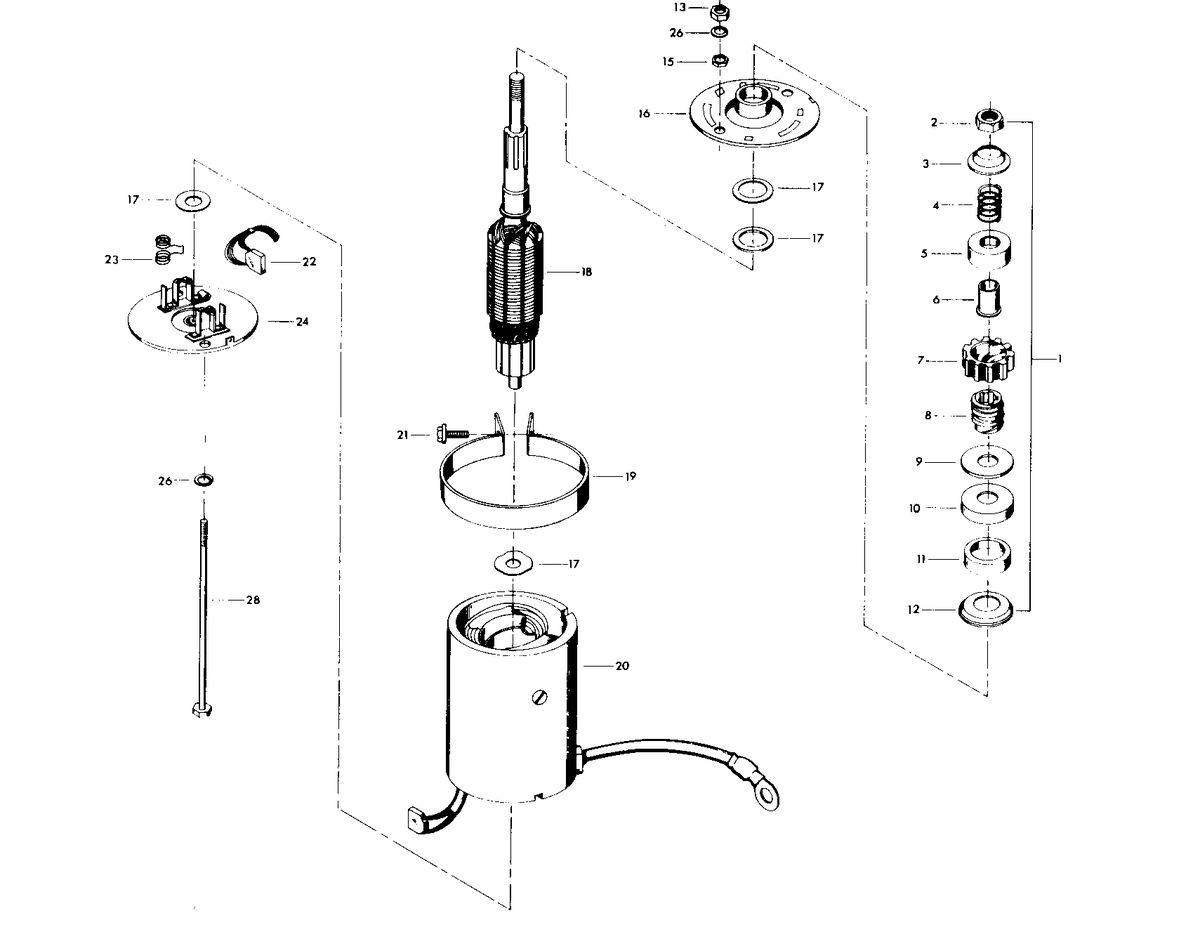CHRYSLER 25 H.P. ELECTRIC STARTER
