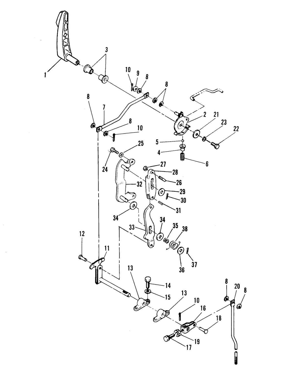 MARINER MARINER 40 GEAR SHIFT LINKAGE