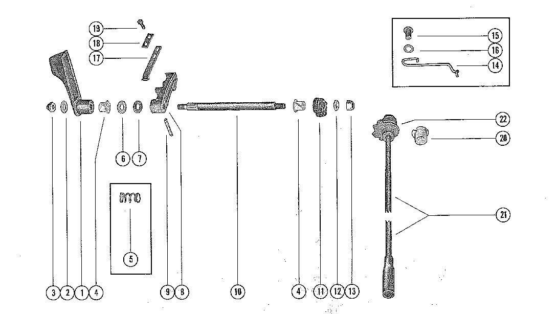 MERCURY MERC 60 SHIFT CONTROL LINKAGE