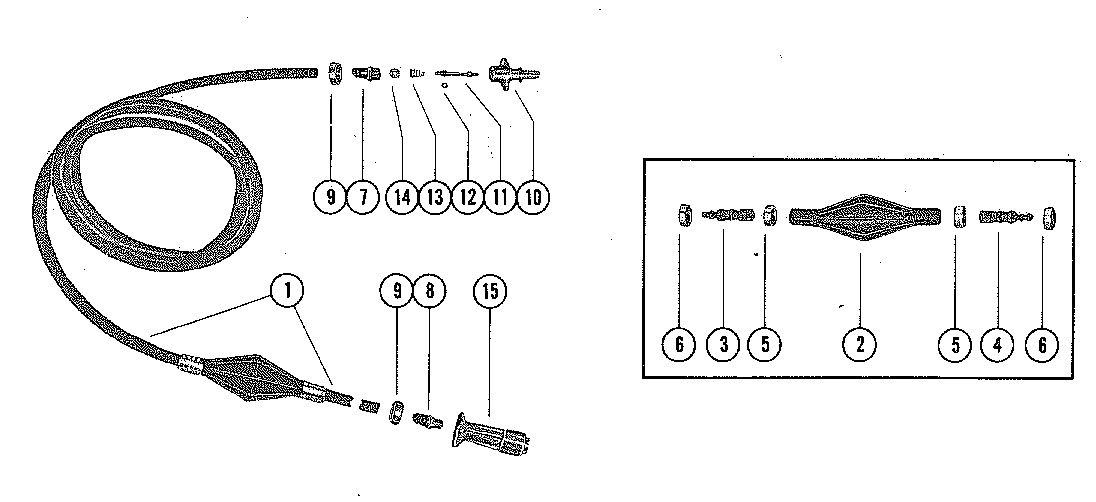 MARINER 140 HORSEPOWER FUEL LINE ASSEMBLY (8' AND 12' )