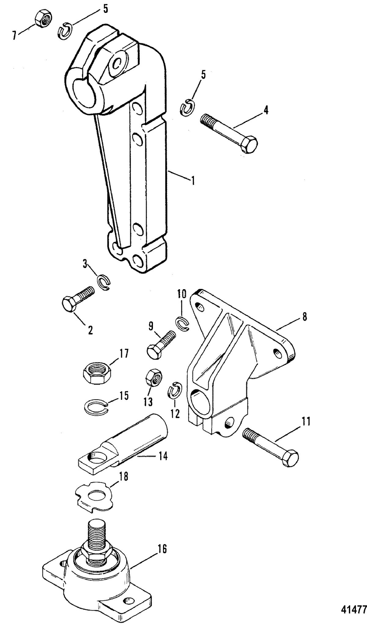 MERCRUISER 7.4L TRANSMISSION W/HURTH (G.M.) Transmission and Engine Mounting