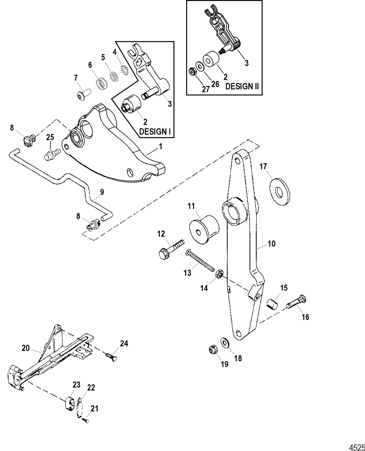 SPORTJET 240 EFI AND 240 EFI M2 JET DRIVE Throttle Lever And Throttle Cam Assembly