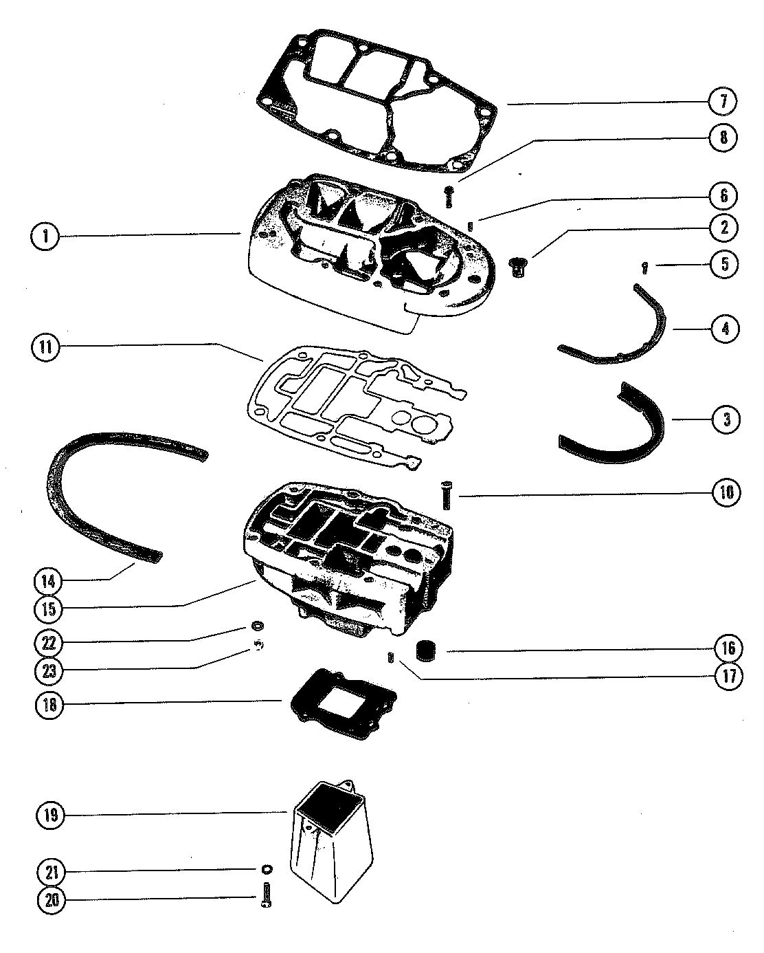 MARINER MARINER 90 EXHAUST EXTENSION PLATE