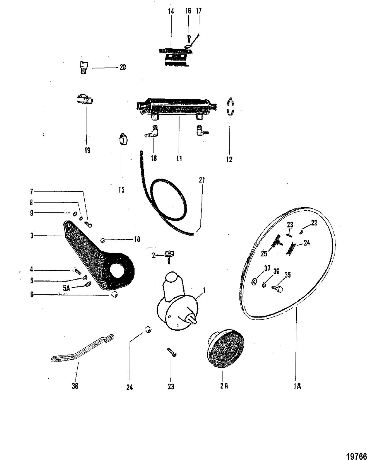 MERCRUISER 370/400/440/460 CYCLONE TRS ENGINE Power Steering Components
