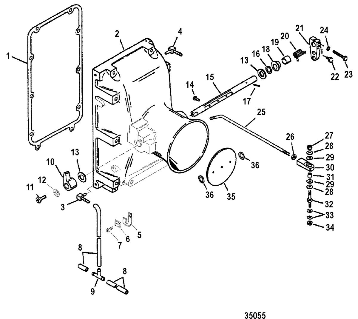 RACE OUTBOARD 2.5L (EFI) 2.5L (EFI-OFFSHORE) Air Inlet/Throttle Linkage