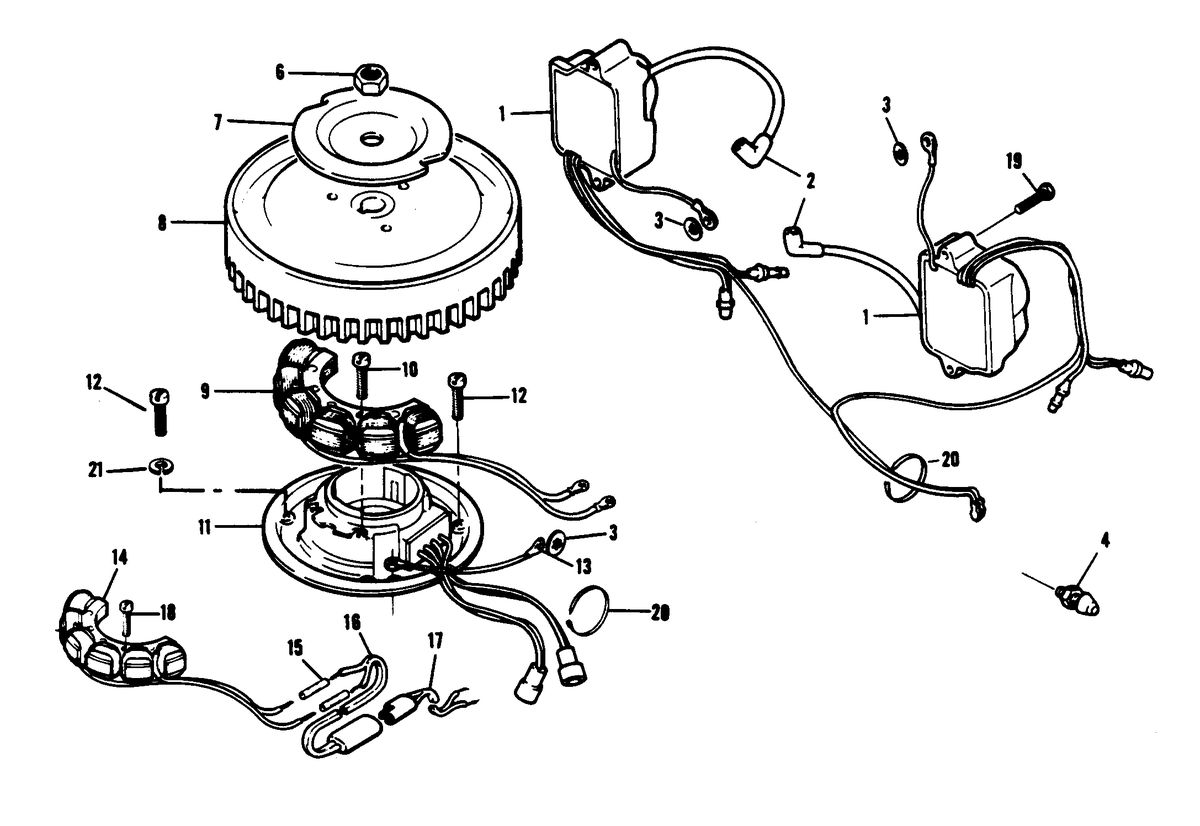 CHRYSLER 7.5 H.P. SAILOR ELECTRICAL COMPONENTS