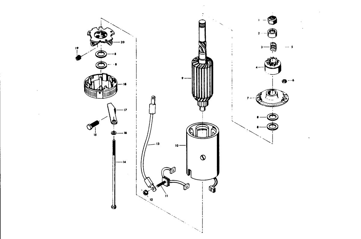 CHRYSLER 105 H.P. ELECTRIC STARTER