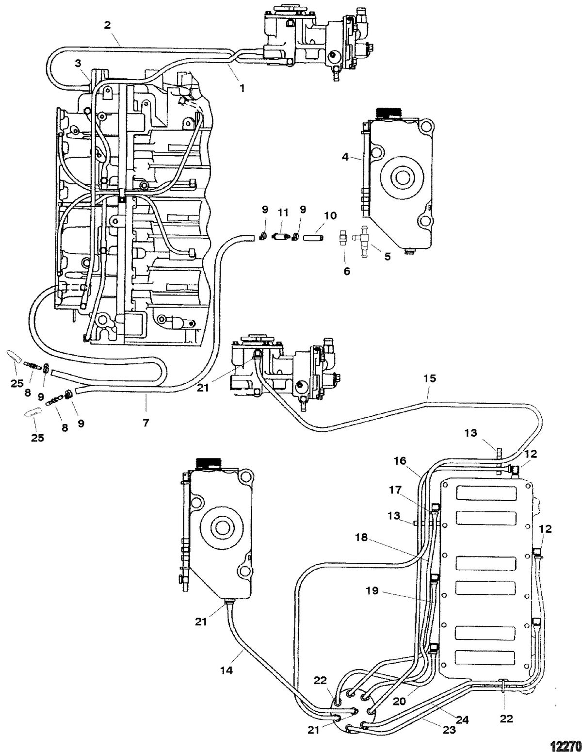MERCURY/MARINER 200/225 (3.0L DFI) Oiling System