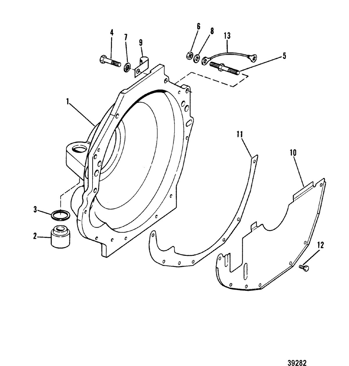 MERCRUISER 175 HP/ 4.3L/205 HP/4.3L/LX FLYWHEEL HOUSING