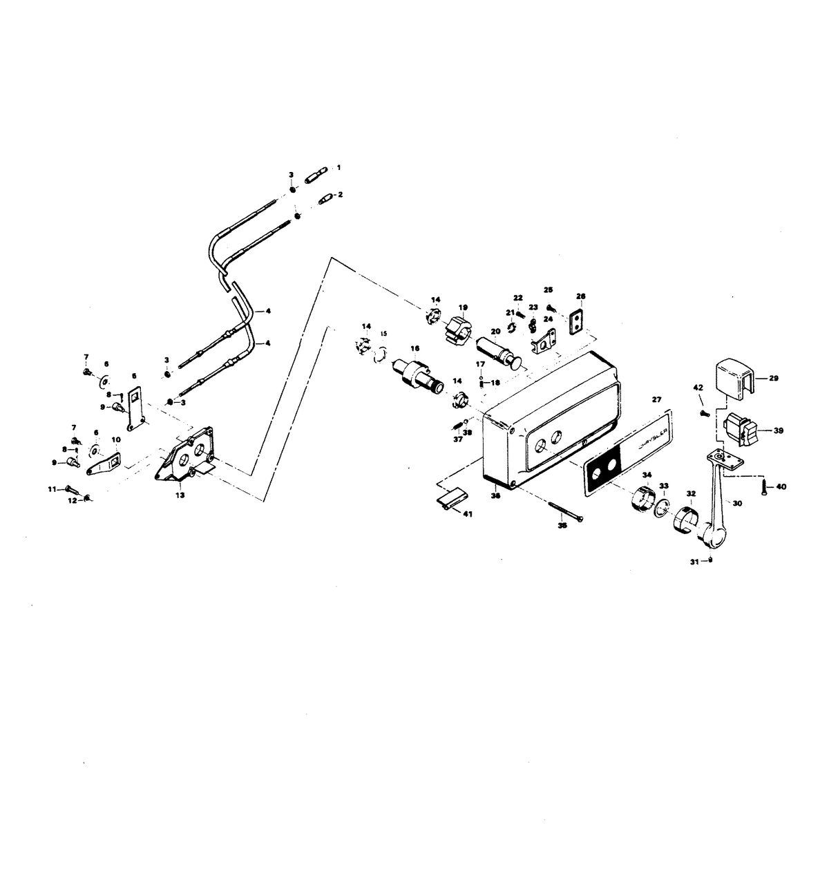 CHRYSLER 100 H.P. REMOTE CONTROL