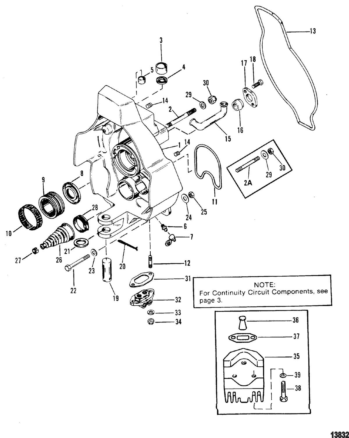 MERCRUISER ALPHA ONE GEN II STERNDRIVE AND TRANSOM ASSEMBLY Gimbal Housing