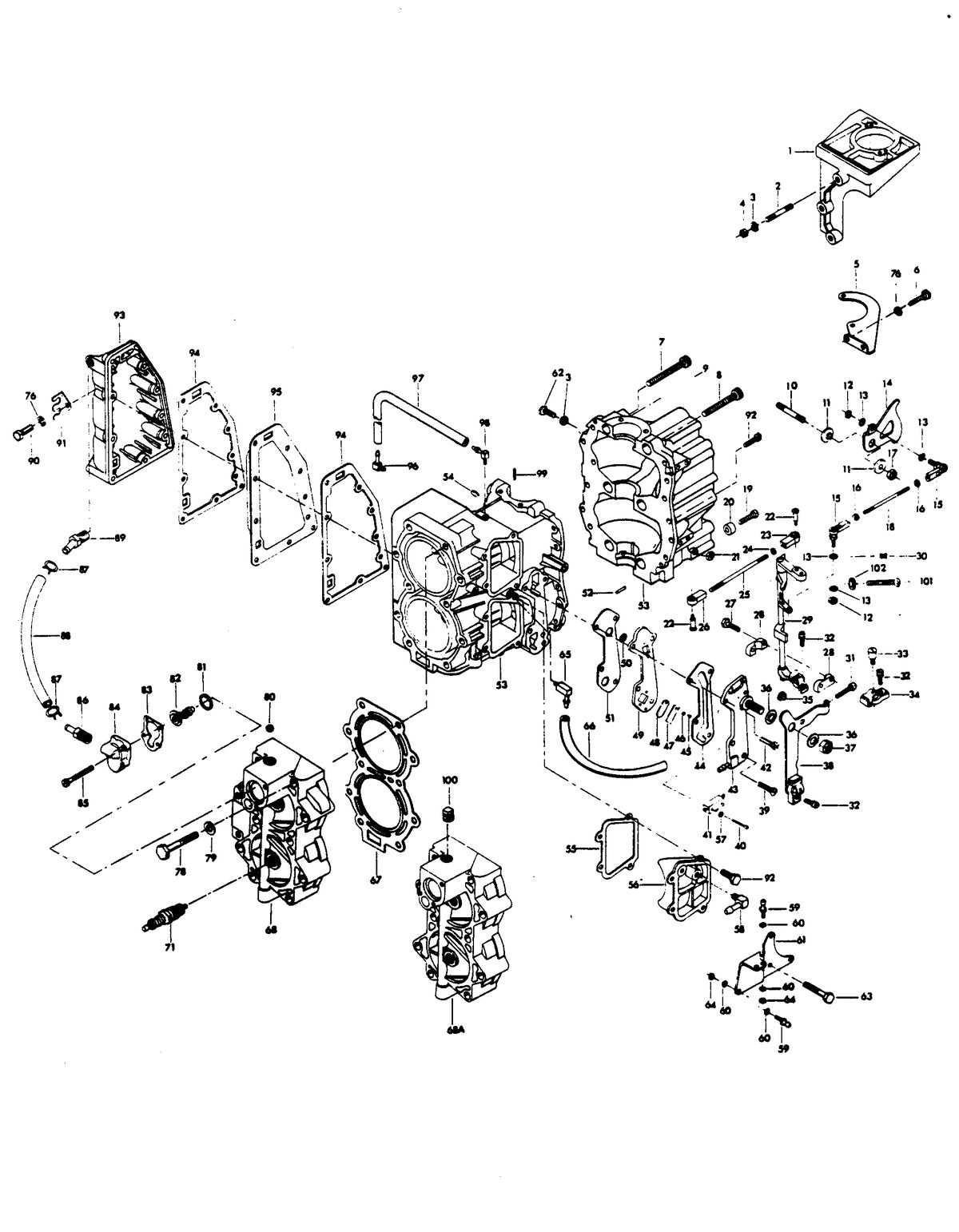 CHRYSLER 45 H.P. POWER HEAD