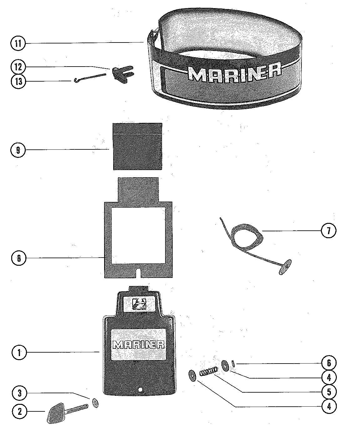 MARINER MARINER 85 COWLING AND FRONT COVER