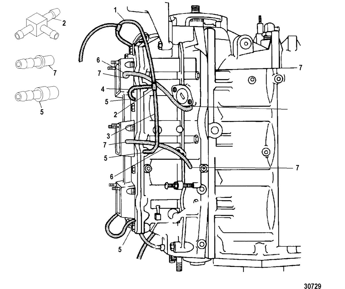 MERCURY/MARINER 150/175/200 EFI BLEED SYSTEM(PORT)