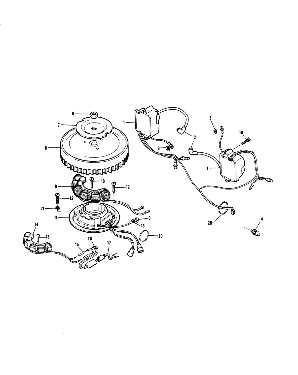 CHRYSLER 7.5 H.P. ELECTRICAL COMPONENTS