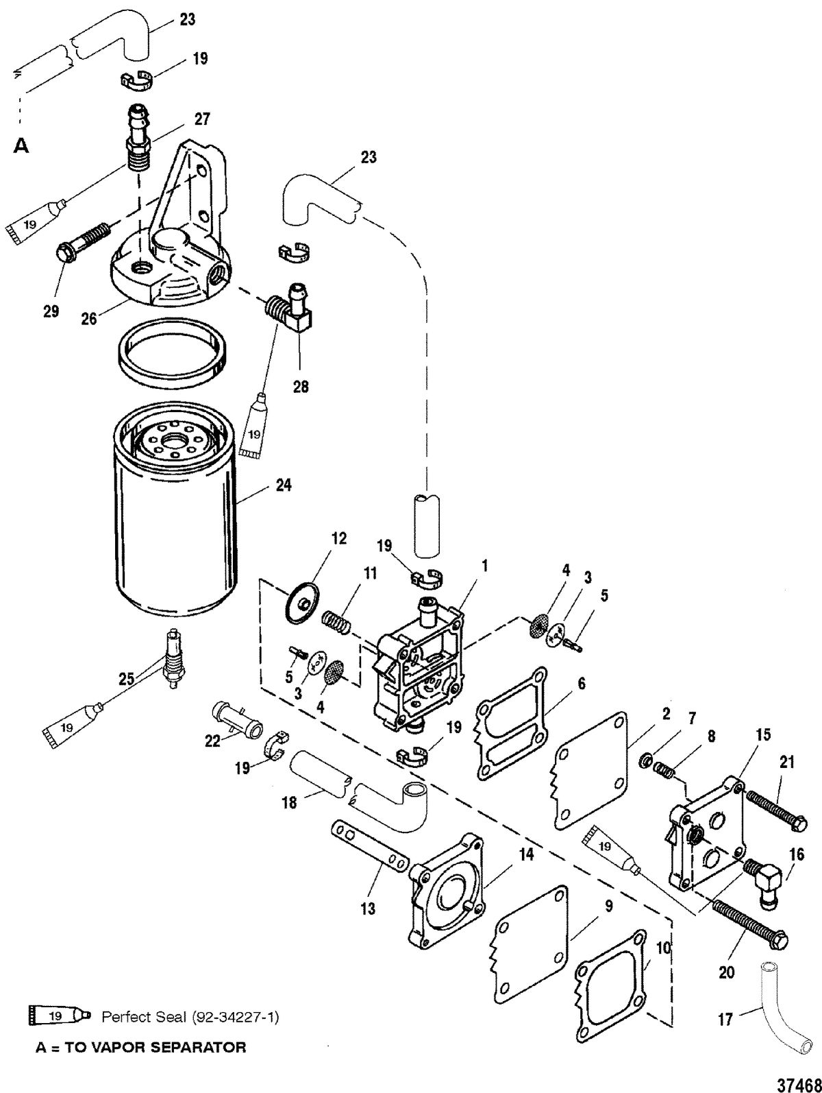 MERCURY/MARINER 150/175/200 (EFI) FUEL PUMP