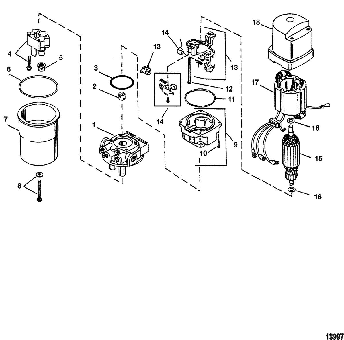 RACE OUTBOARD 250 XS(3.0L DFI) Hydraulic Pump Assembly