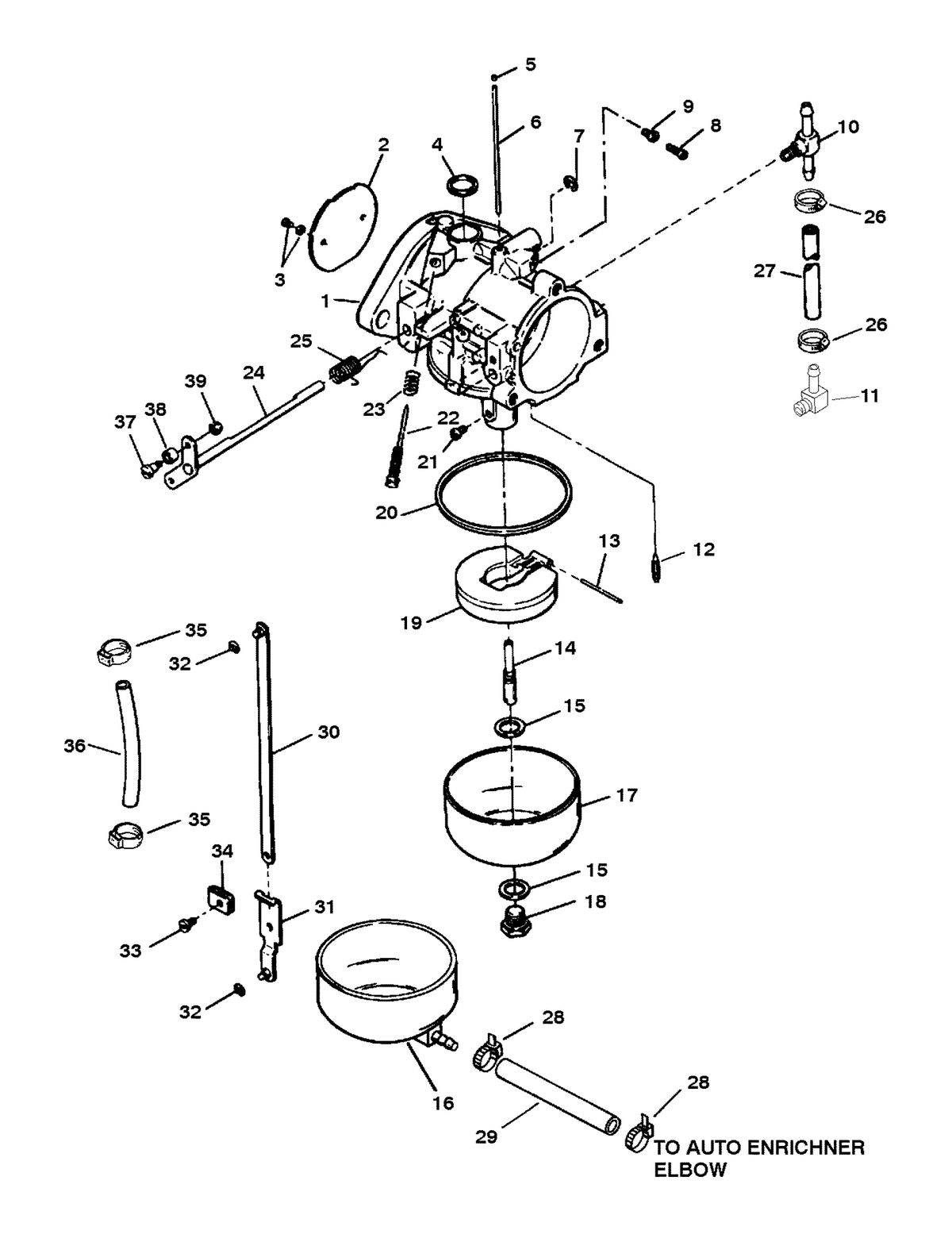 SPORTJET SPORT JET 120 XR CARBURETOR (TC-126B AND TC-127B)