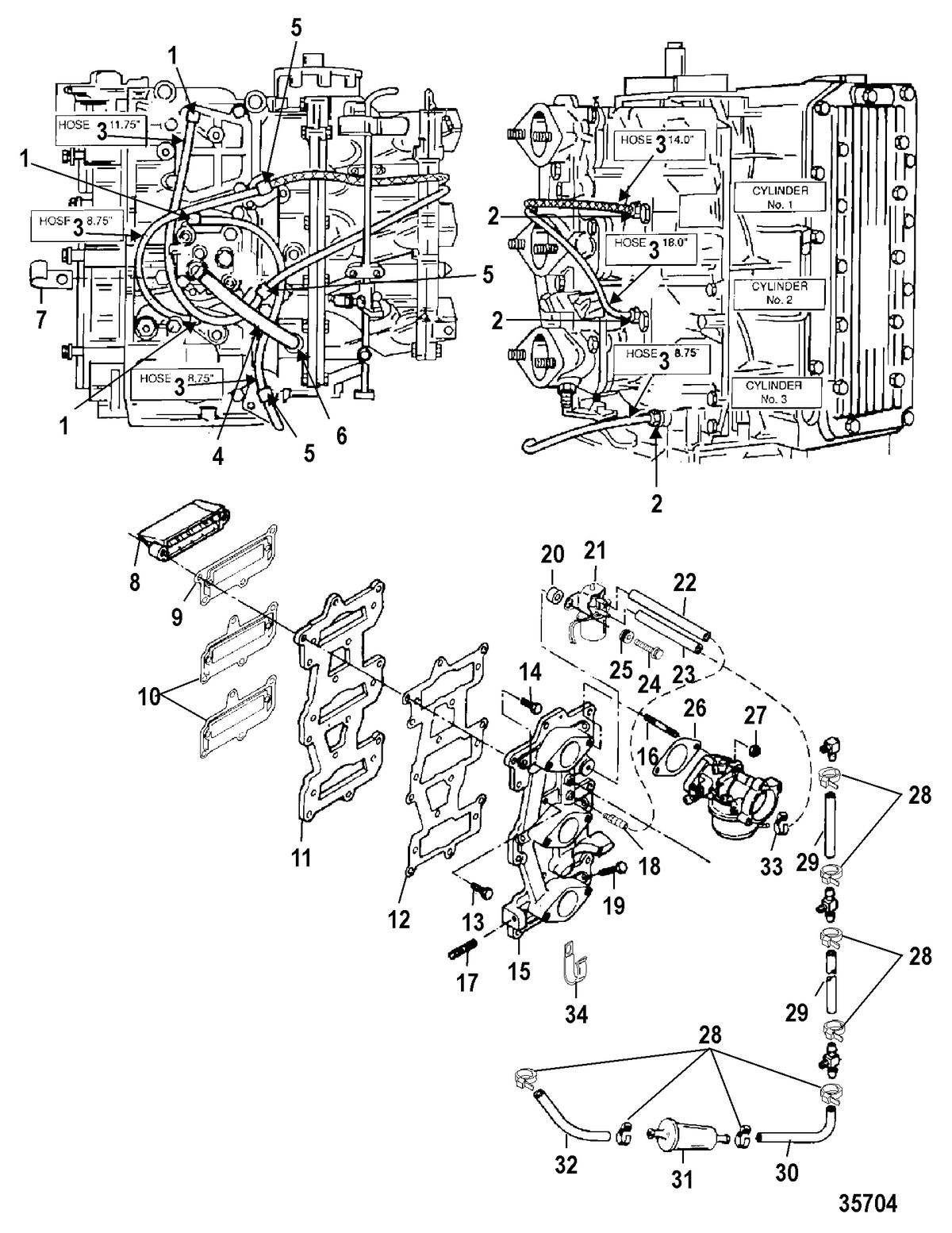 FORCE FORCE 75/90 Reed Plate and Recirculation System
