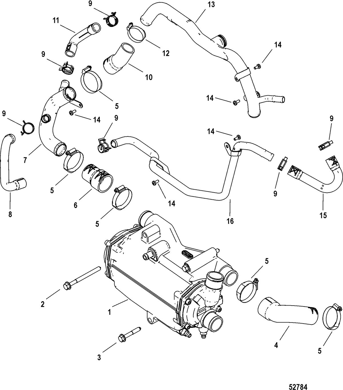 MERCRUISER 4.2L TDI HEAT EXCHANGER