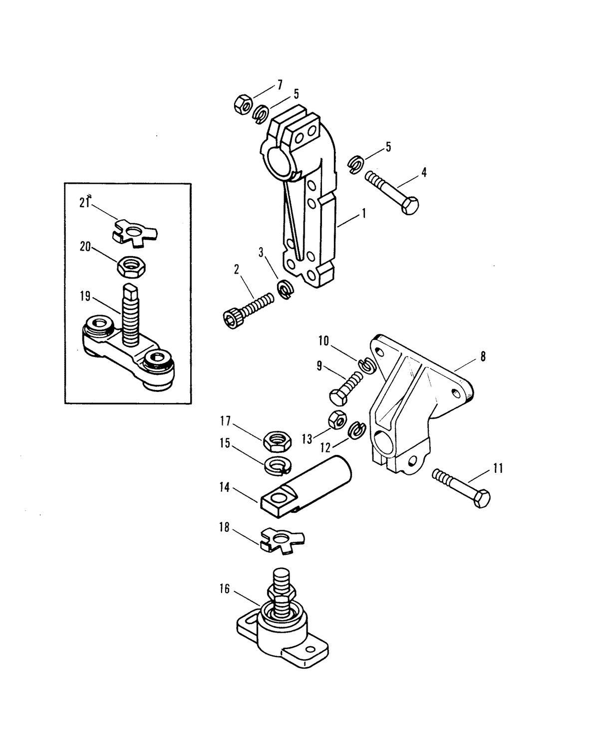 MERCRUISER 8.2L W/HURTH TRANSMISSION MIE ENGINE TRANSMISSION AND ENGINE MOUNTING
