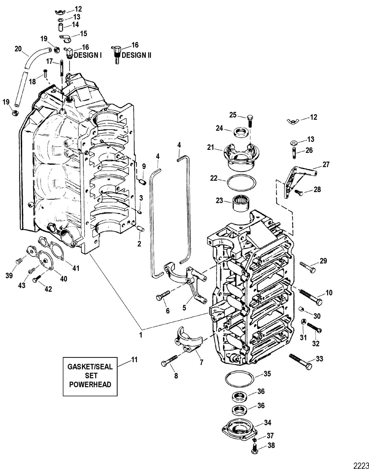 SPORTJET 175 XR2 JET DRIVE Cylinder Block Assembly