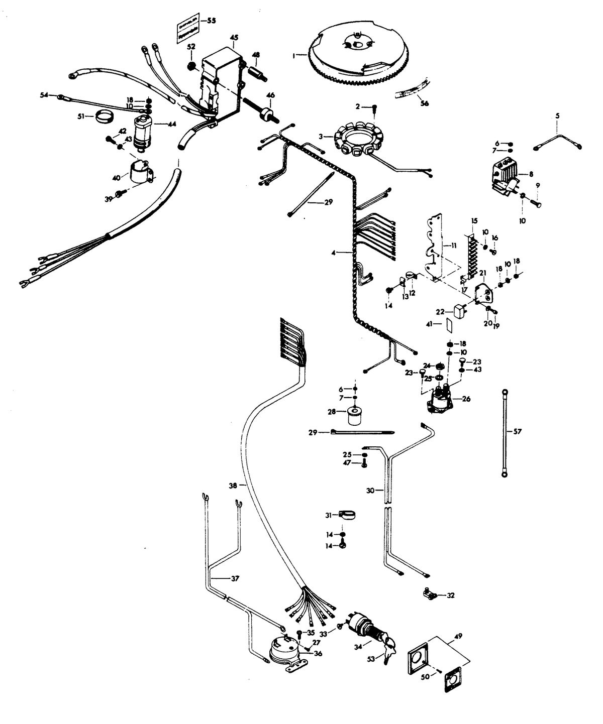 CHRYSLER 100 H.P. ELECTRICAL COMPONENTS