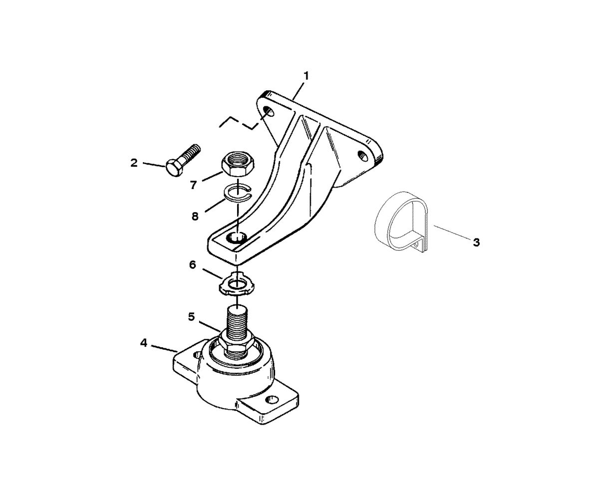 MERCRUISER 350 MAG MPI BRAVO ENGINE MOUNTING