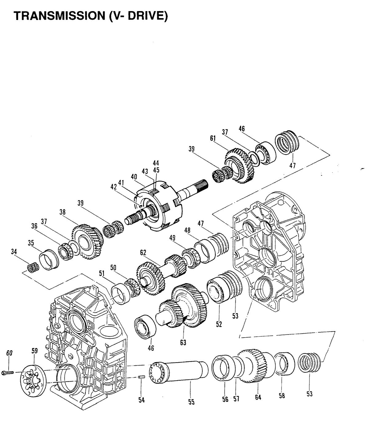 MERCRUISER D-254 TURBO ACDIESEL ENGINE STERN DRIVE/INBOARD TRANSMISSION (V-DRIVE) (INBOARD)