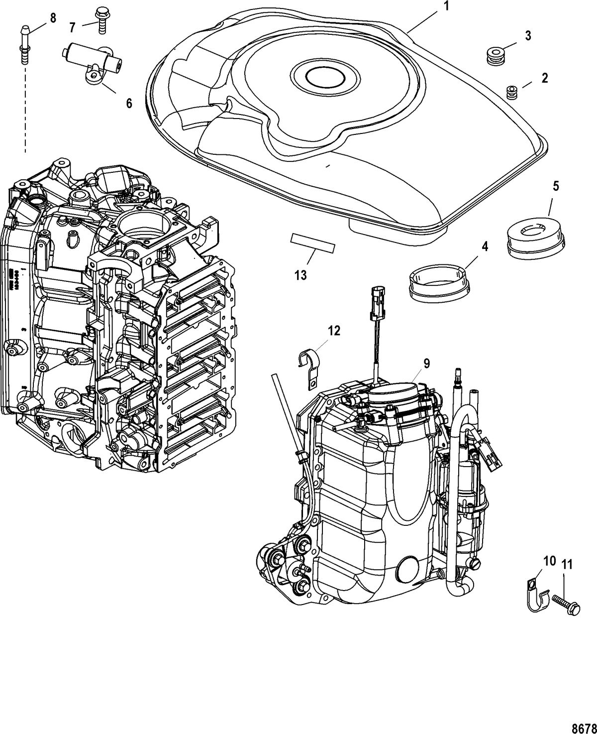 MERCURY/MARINER 150/200 EFI (2.5L) Air Handler
