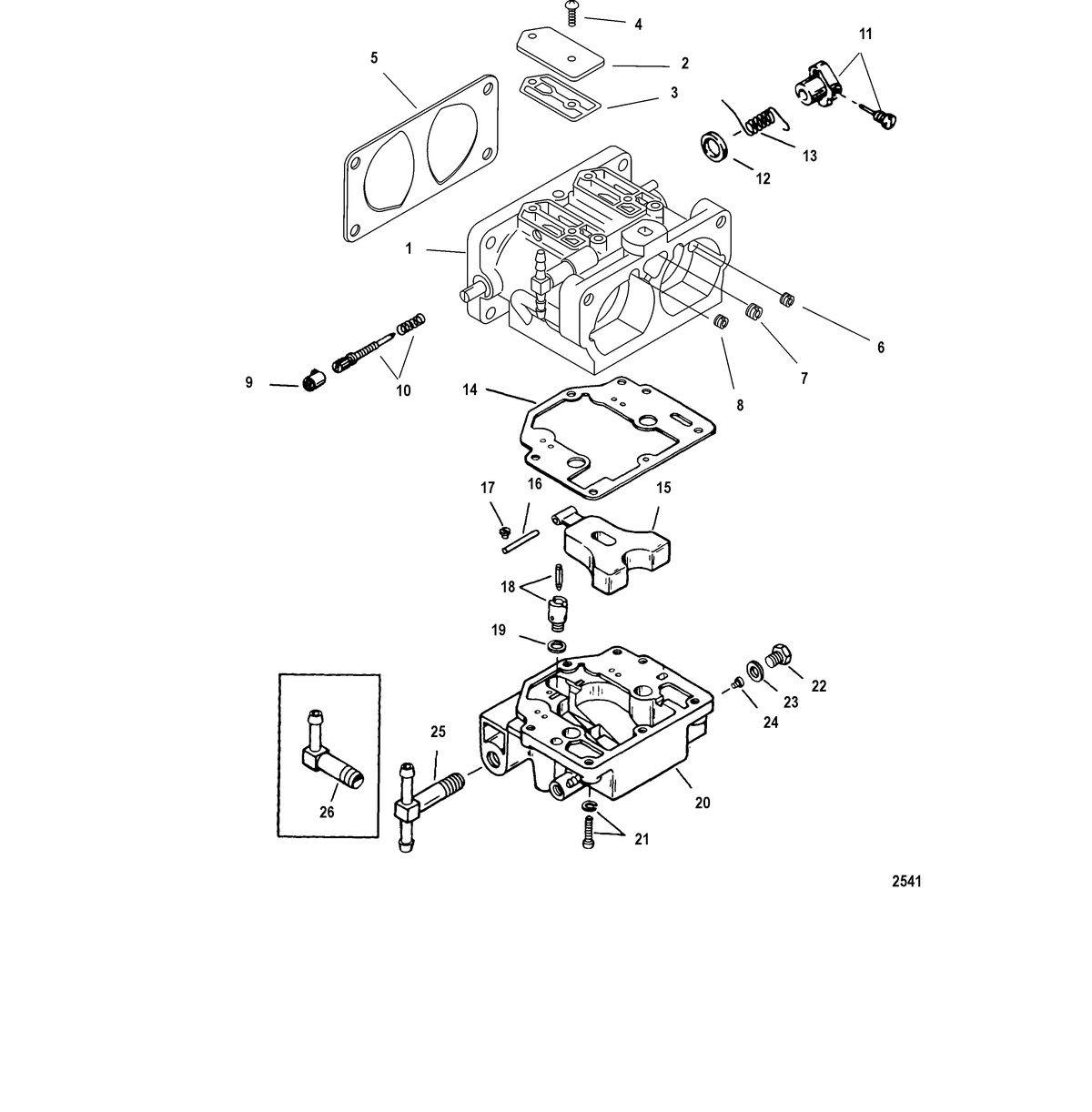 MERCURY/MARINER 135/140/150/200/XR6/MAGNUM III/140JET (2.5L)(CARB) Carburetor