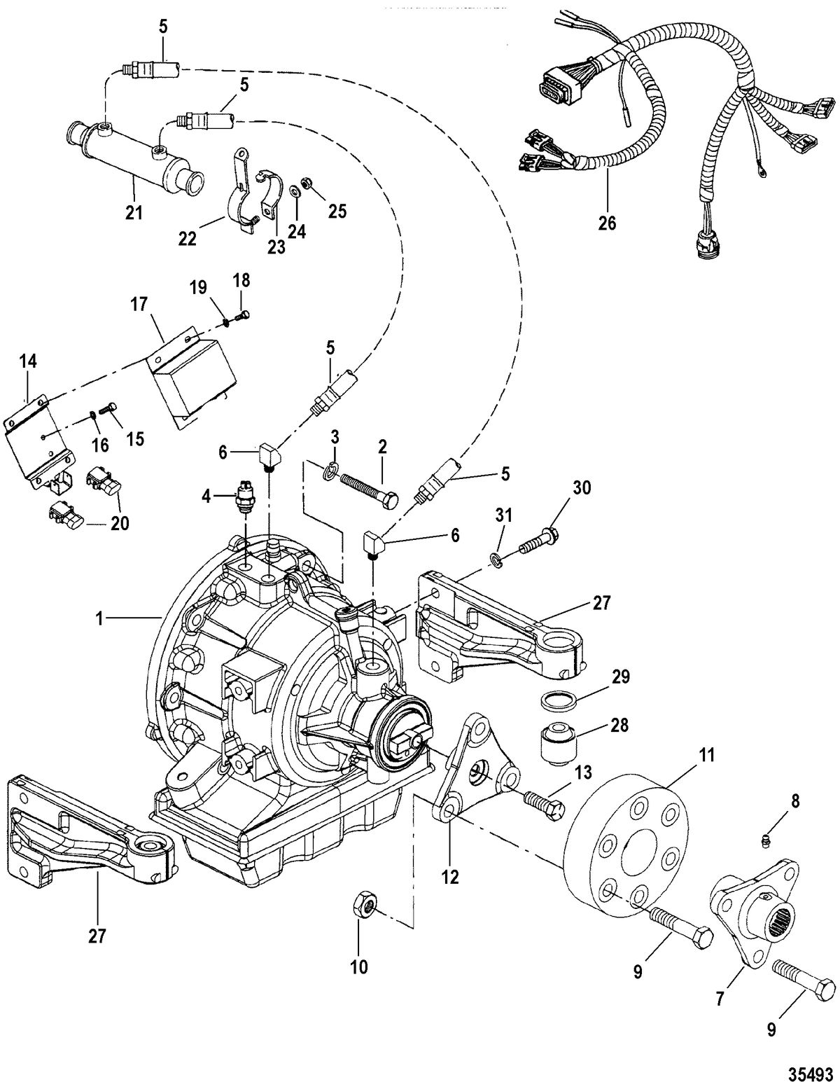 MERCRUISER 5.0L EFI ALPHA/BRAVO 5.7L EFI ALPHA/BRAVO (GEN +) ENGINE BLACKTRAC TRANSMISSION