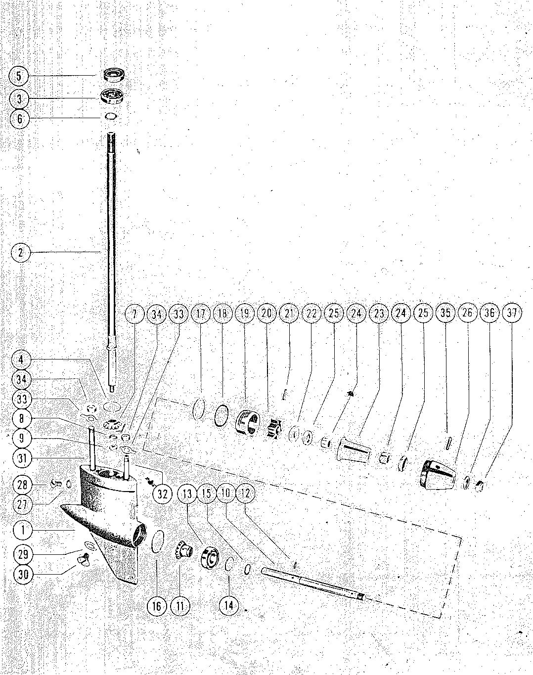 MARK MARK 20H GEAR HOUSING ASSEMBLY